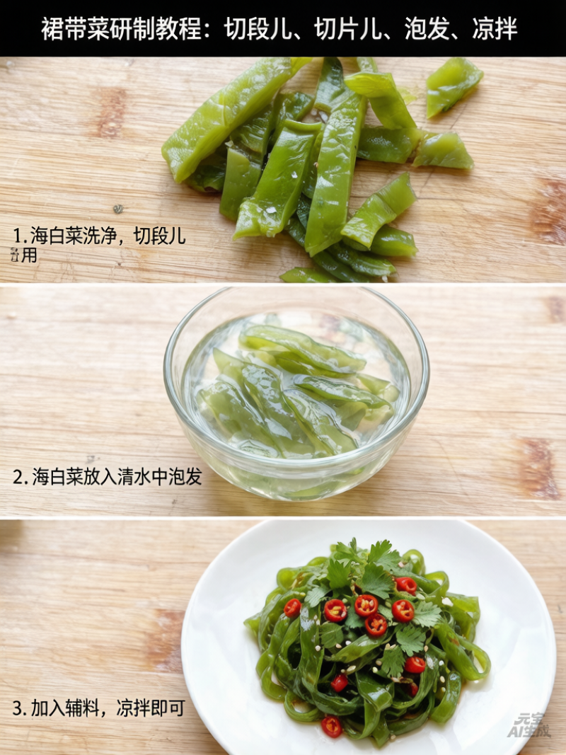海白菜大连盐渍裙带梗电商一件代发酱菜厂
