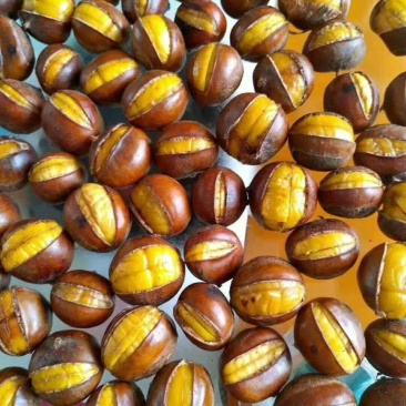 开口糖炒栗子熟板栗炒熟山东板栗仁新鲜甜糯即食现炒散装坚果