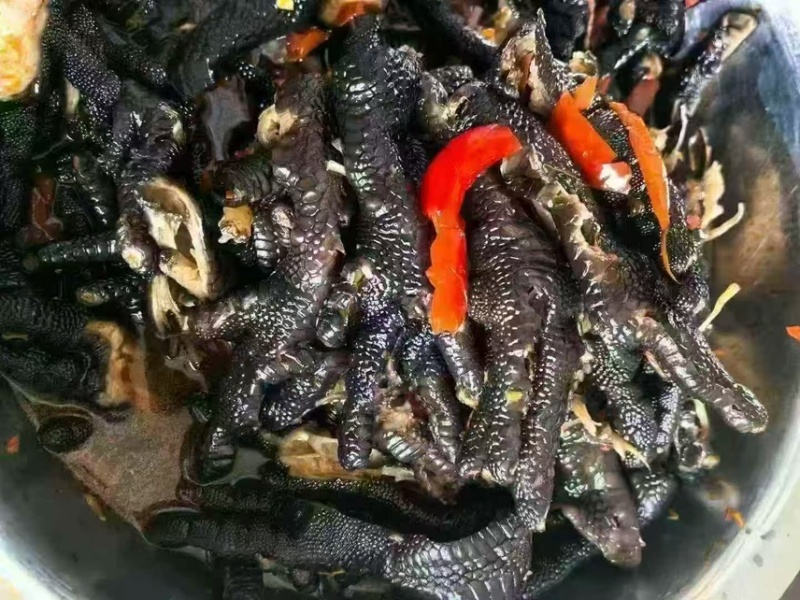 双椒黑鸡爪