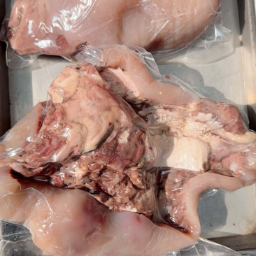 熟牛头肉刀削去毛不碱法纯水煮全熟牛头肉！