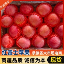 山东沂蒙山红富士苹果，原产地直发口感脆甜，皮薄汁多价格低