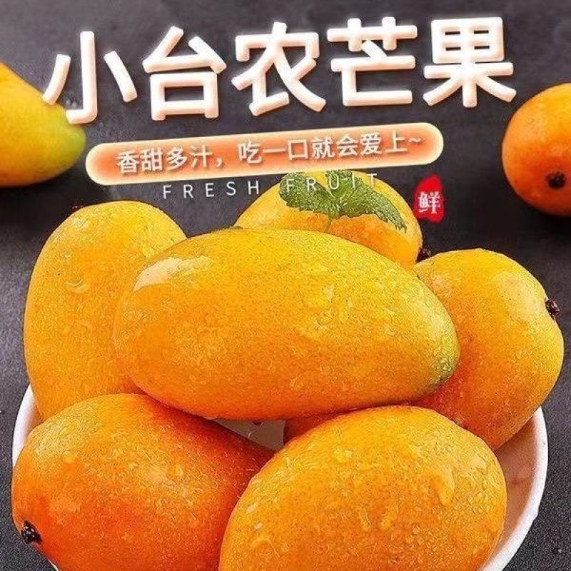 正宗海南小台芒果一件代发包邮电商直播批发团购