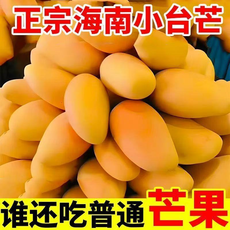 正宗海南小台芒果一件代发包邮电商直播批发团购