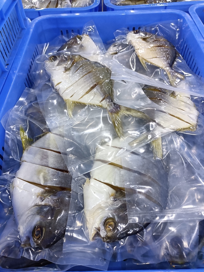 拉花金鲳鱼，可以定做6/7成鱼干
