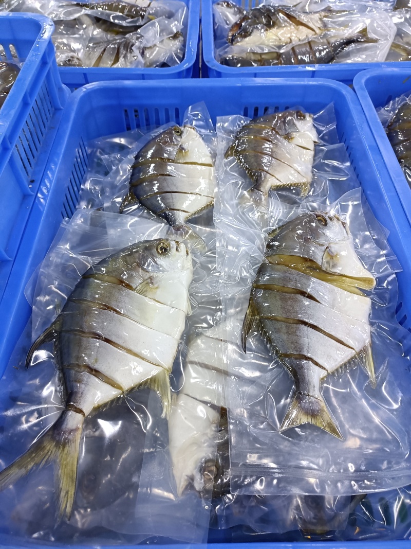 拉花金鲳鱼，可以定做6/7成鱼干