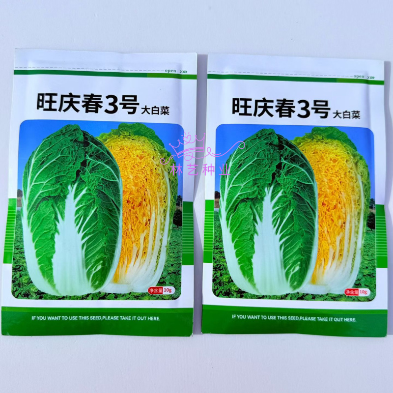 旺庆春3号春夏大白菜种子黄心大白菜种籽抗抽薹高抗病早熟春