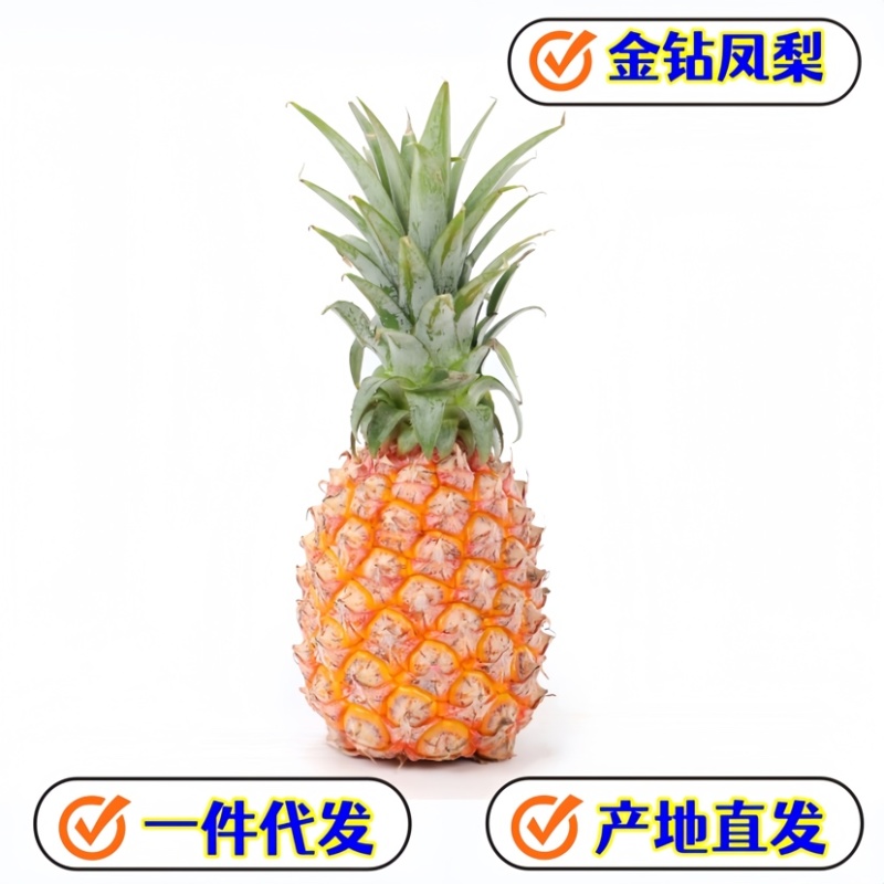 专业做【电商一件代发】海南金钻凤梨全网比质量可包售后！