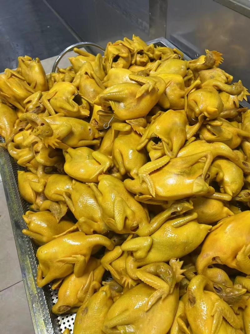五指毛桃盐焗鸡地摊电商批发盐焗鸡摆摊卤味熟食全熟盐焗鸡