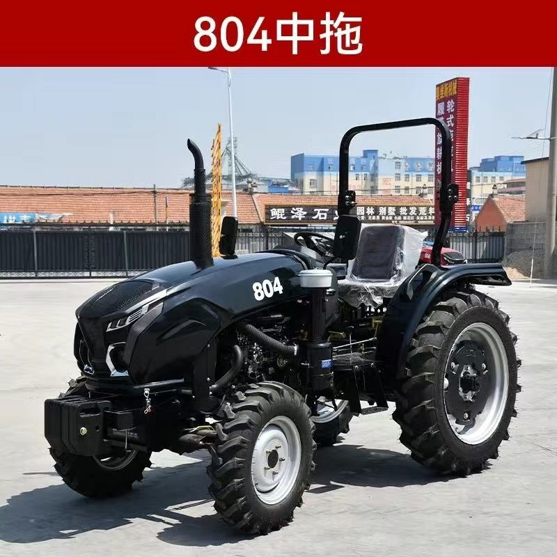 黑金刚大棚中拖804四轮农用四驱拖拉机小型耕地机