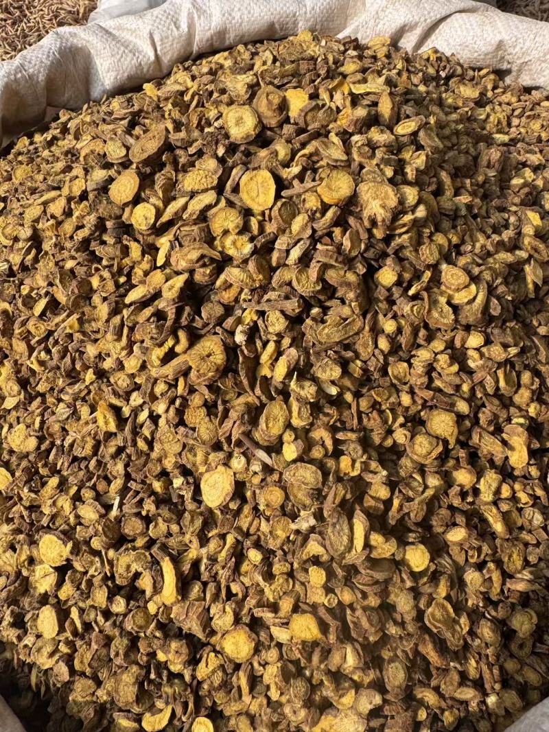 黄芩中药材正品黄芹黄芩茶泡水黄芩根黄岑片中药材市场批