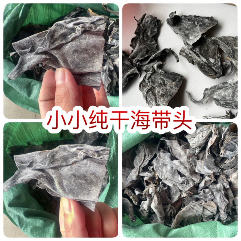 小小纯干海带头地摊电商批发厚霞浦海带批发盐盐渍海带头干