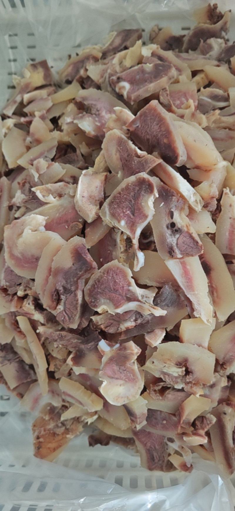 新鲜牛头肉切片