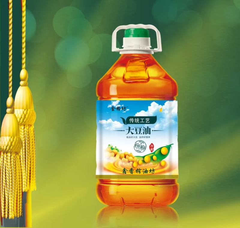 笨榨大豆油，98元/桶，重量5L，两桶起邮，全国发货