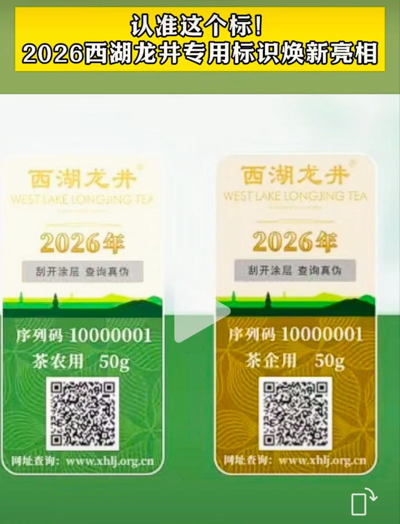 西湖龙井一两(50g)随手礼(官方版)配明前特级(手工茶)