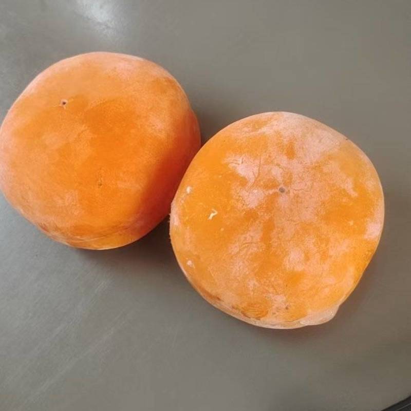 冻，磨盘柿子