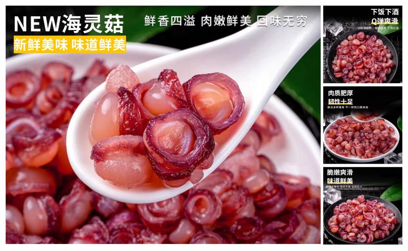 New海灵菇（形似菇，所以称之为海灵菇）嫩脆爽，好吃便宜