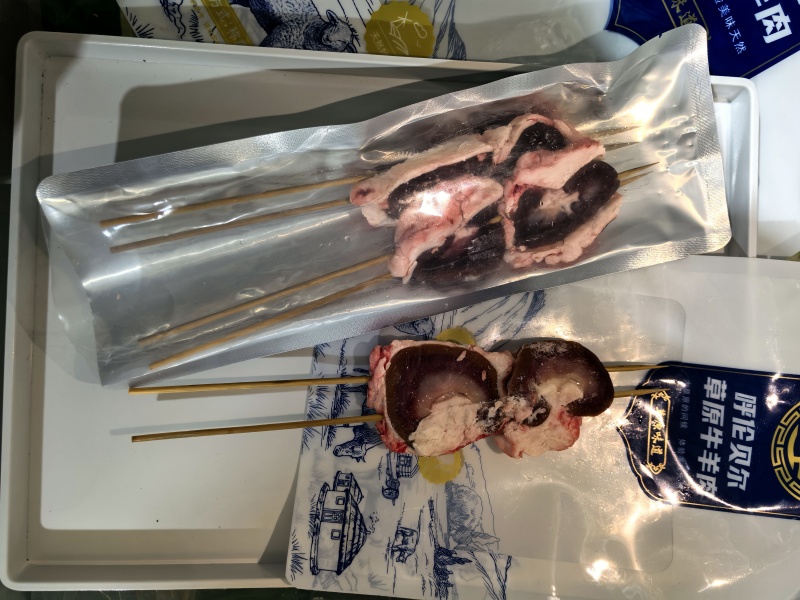 羊肉串呼伦贝尔牛羊鲜肉羊腰子牛板筋羊上脑串