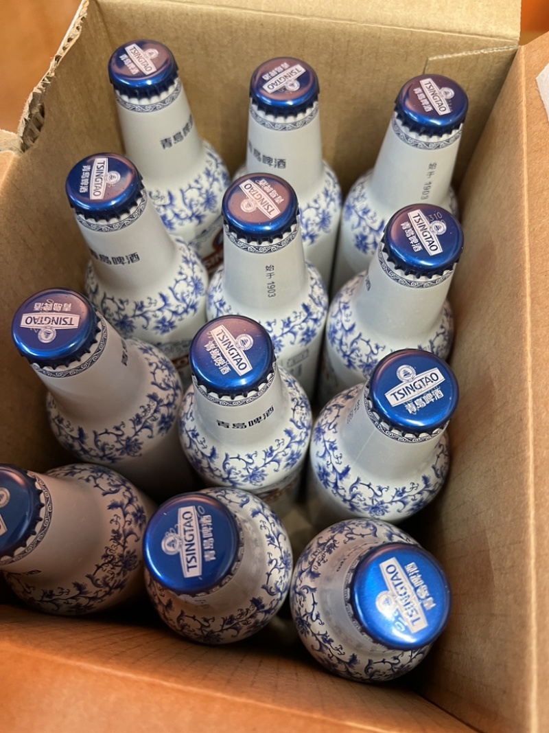 青岛发货青花瓷正品铝罐355ml*12瓶（美学酒）