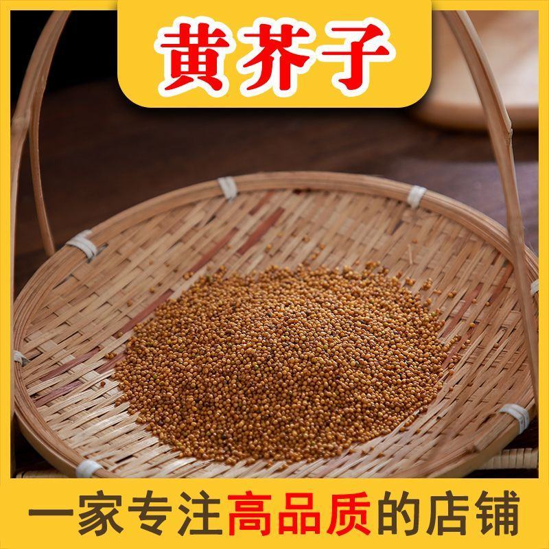 正品黄芥末籽黄芥末子芥子黄芥子籽药中药材批发零售保质保量