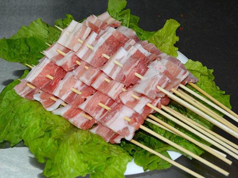 五花肉串