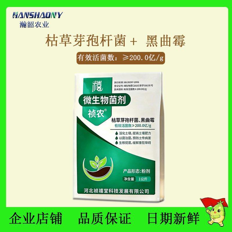 枯草芽孢菌杆菌黑曲霉微生物菌剂根腐农用土壤微生物菌