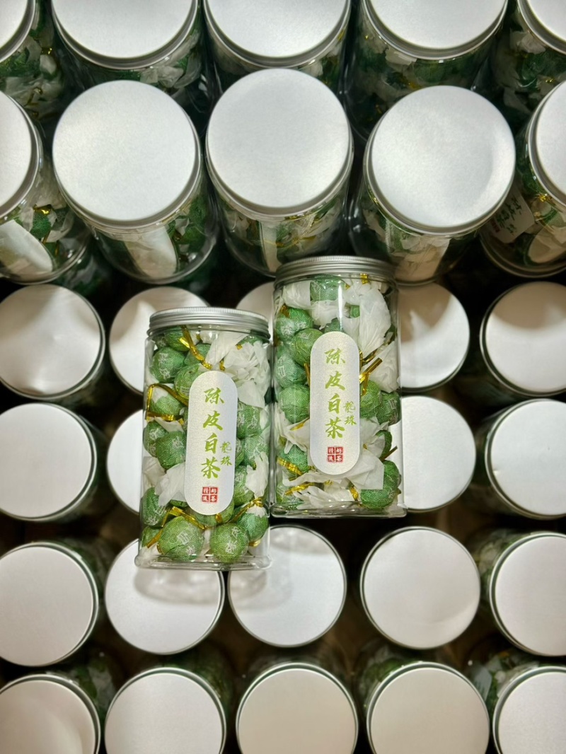 陈皮白茶龙珠，一斤两罐