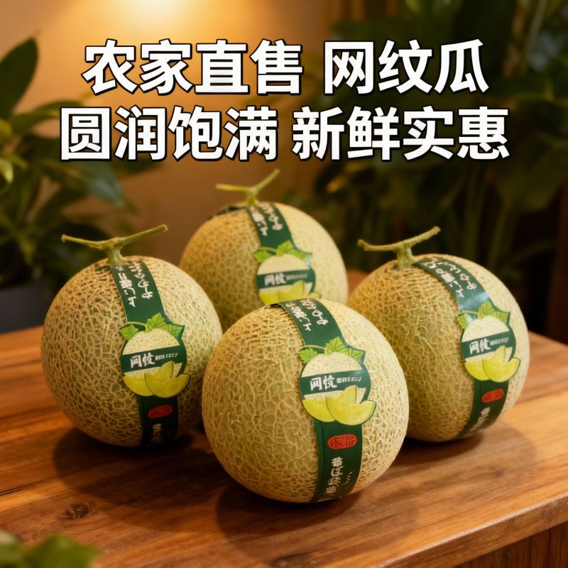 精选玫珑蜜瓜，产地一手货源，量大优惠，对接全国市场