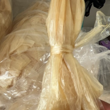 干制猪肠衣单根12米干制后韧性强口径37/39毫米