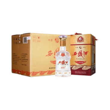 西凤酒六年45度6年陈酿陕西凤香型白酒500mL*6瓶赠礼袋
