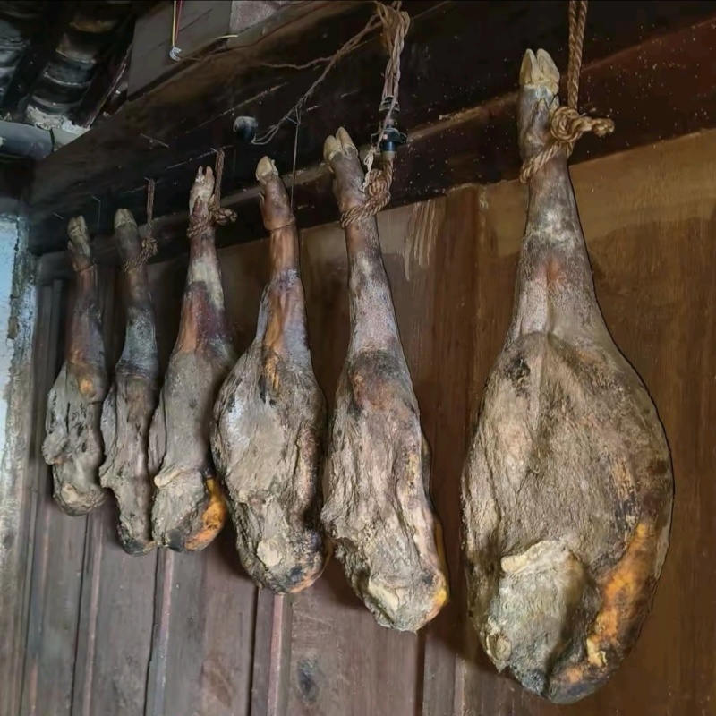 云南宣威火腿中国三大名腿之一形似琵琶身穿绿袍