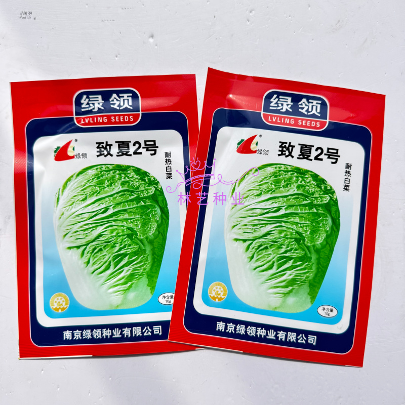 绿领致夏2号耐热白菜种子55天抗高温大白菜种籽叠抱叶绿