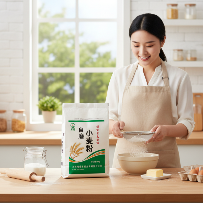 小麦粉***无提取农村自磨面粉老味面粉老面粉