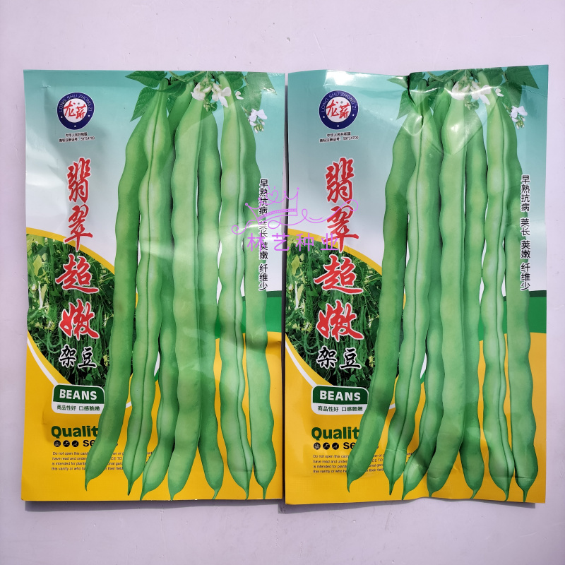 翡翠超嫩架豆种子早熟高产四季可播蔬菜种籽