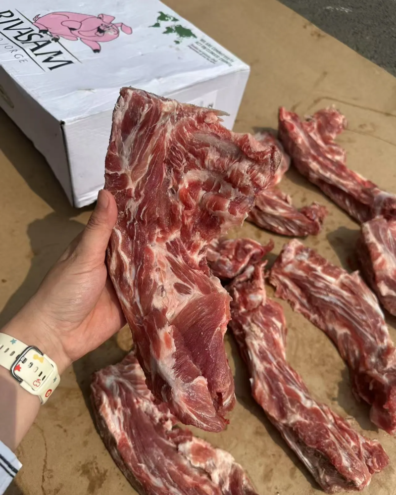 猪颈骨犟骨头手撕大骨专用产品！带排的一款颈骨