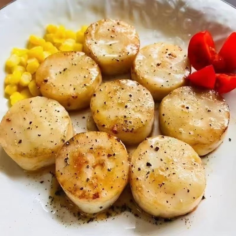 雪花带子调理合成贝柱酒店食材冷冻合成贝柱火锅食材
