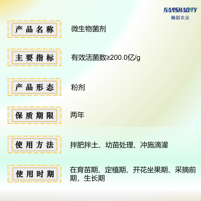 高含量微生物菌剂复合菌种改良土壤壮苗农用肥料