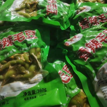 【麻辣毛豆】香辣毛豆～一包360克，一箱30包。