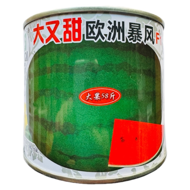 神禾抗重茬抗裂大又甜西瓜种子**58斤欧洲风暴50克