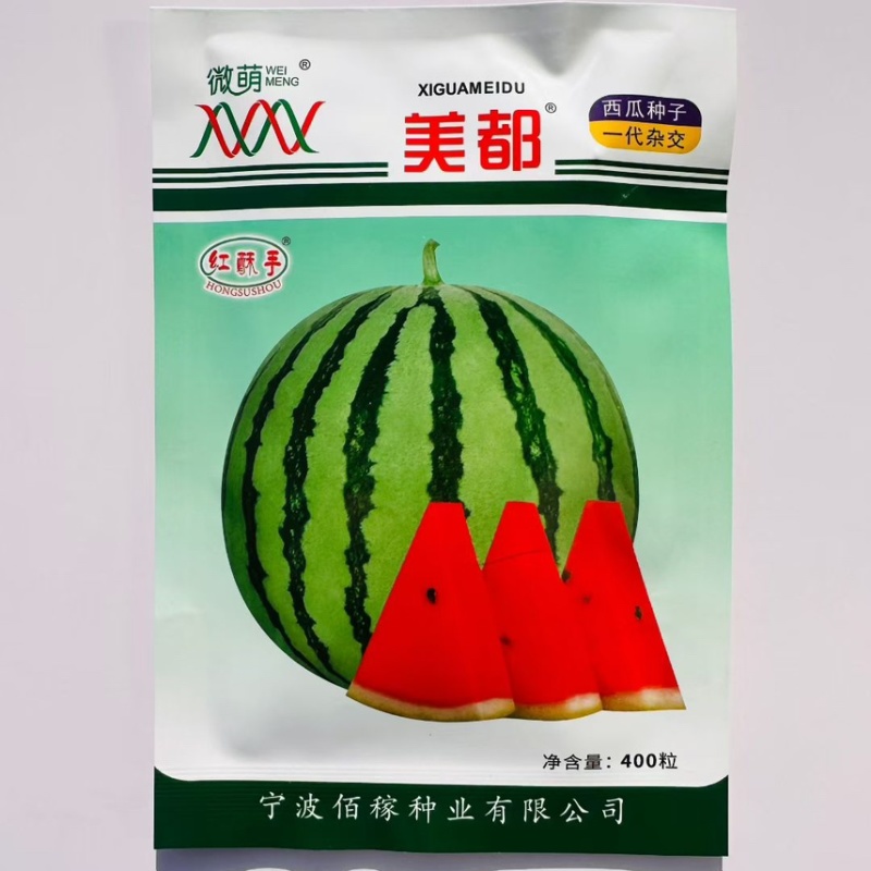 正宗浙江微萌美都西瓜种子原装400粒