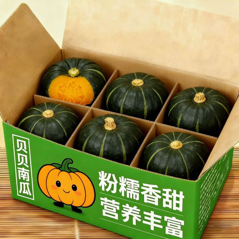 广东湛江贝贝南瓜产地直供大量有货质量保证一手货源全国发货