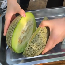 绿肉香妃脆蜜小蜜25哈密瓜脆甜糖度特高奶香味浓看棚定货