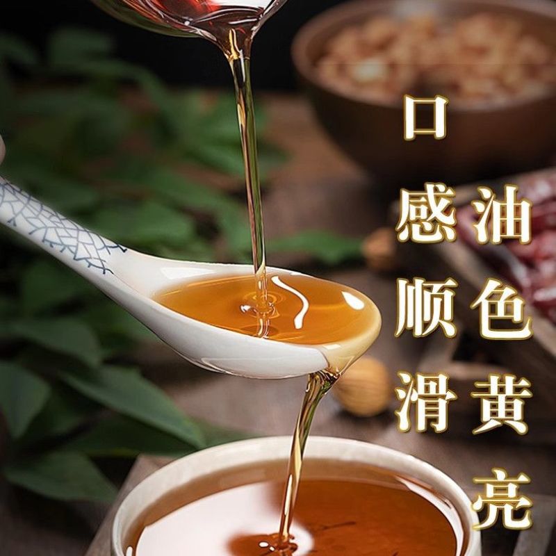 小磨香油传统石磨水代法纯正芝麻香油