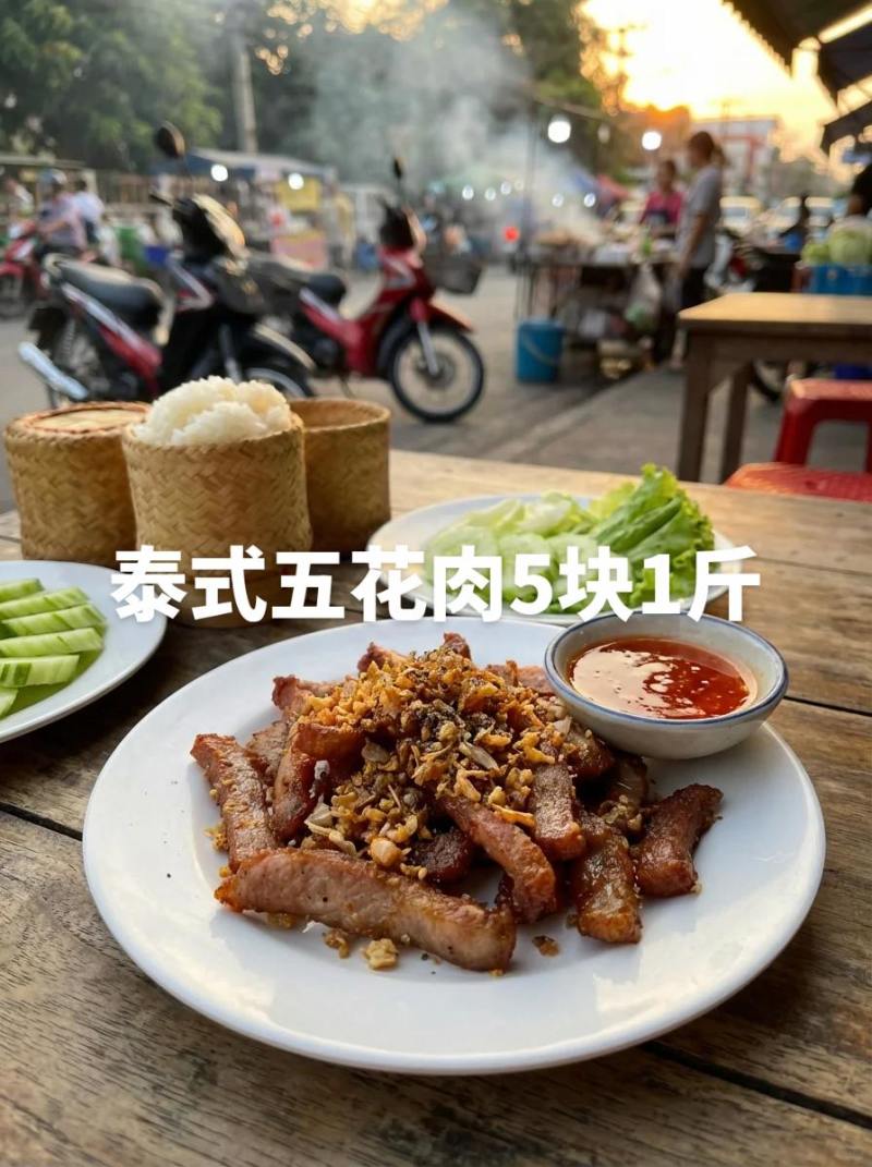 泰式五花肉，5块1斤，泰式五花肉5块1斤，复刻泰国菜谱