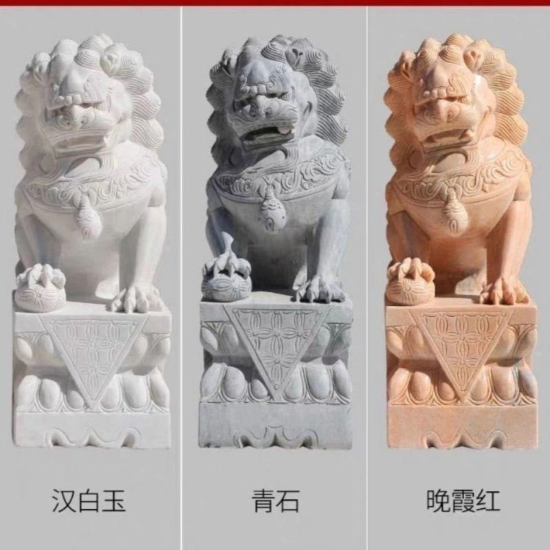 石雕厂家石狮子门墩石桥等石材石雕雕塑定制