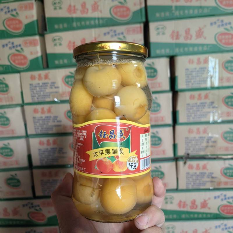 厂家直销水果罐头1000克太平果罐头，规格齐全，视频看货