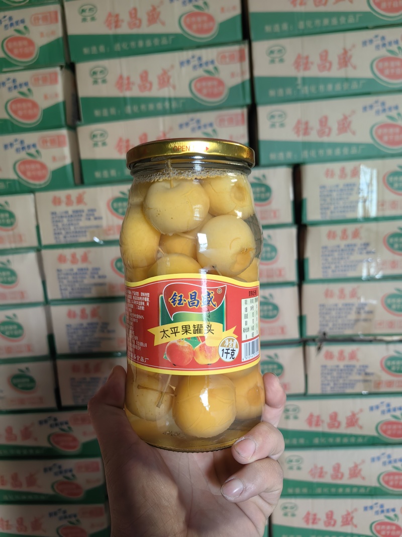 厂家直销水果罐头1000克太平果罐头，规格齐全，视频看货
