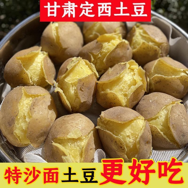 定西黄皮黄心沙面土豆，西森，陇7品种一件发主接电商和餐饮