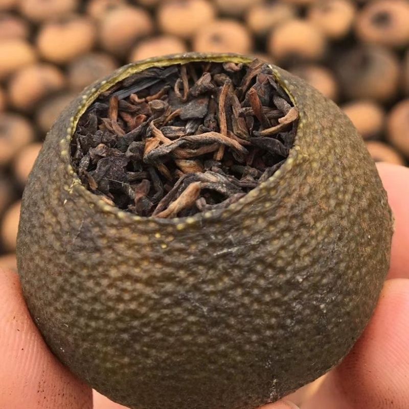 新会原产地出品半生晒青柑普洱茶柑普茶正品保证