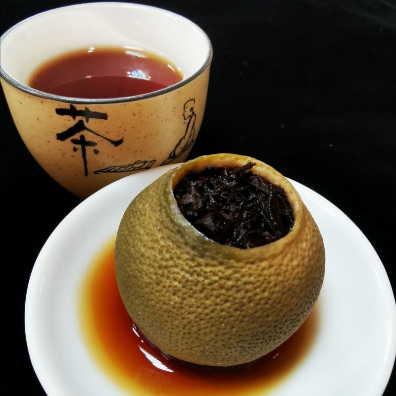 新会原产地出品半生晒青柑普洱茶柑普茶正品保证