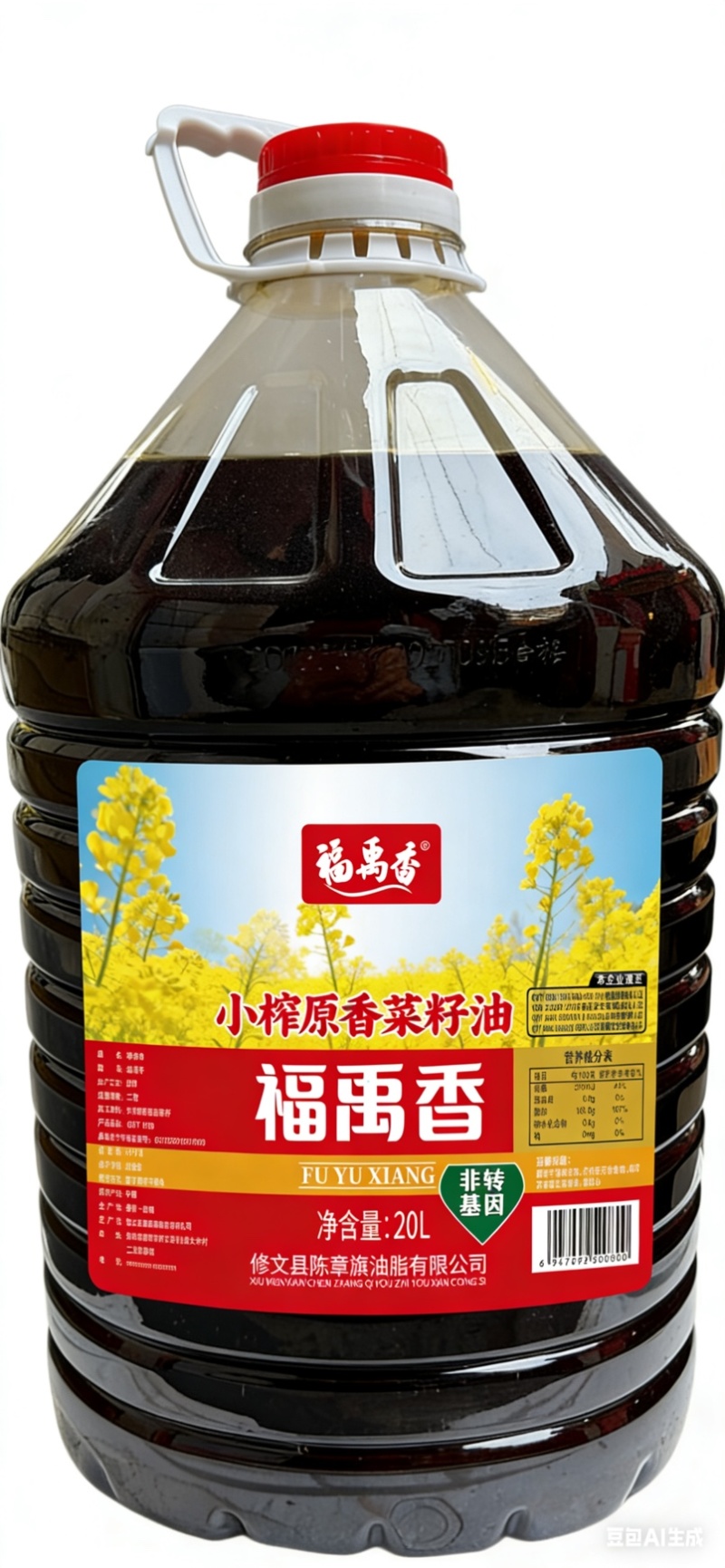 小榨原香菜籽油20L